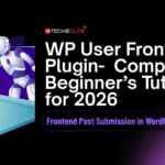 WP User Frontend Plugin frontend post submission form in WordPress dashboard