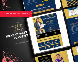 Prasad NEET academy- Landing page design by Techieglide